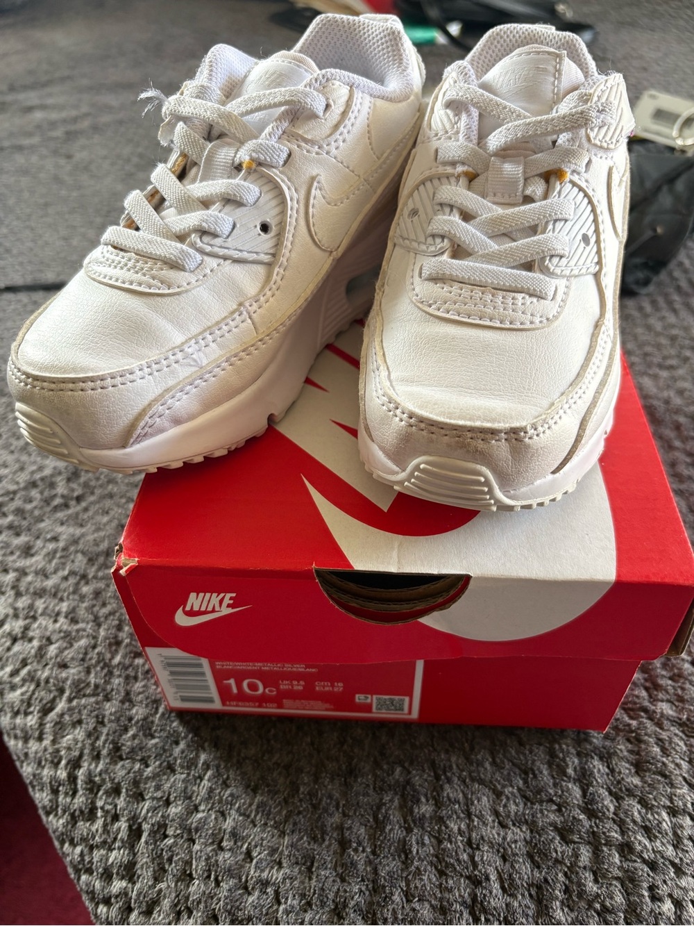 Nike Kids White Low-Top Sneakers